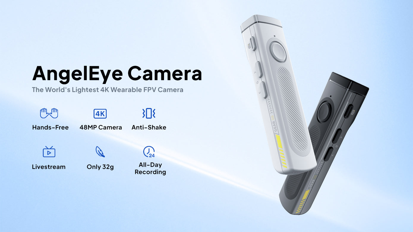 AngelEyeCam 4K Wearable Camera – Lightweight FPV Gear for Creators